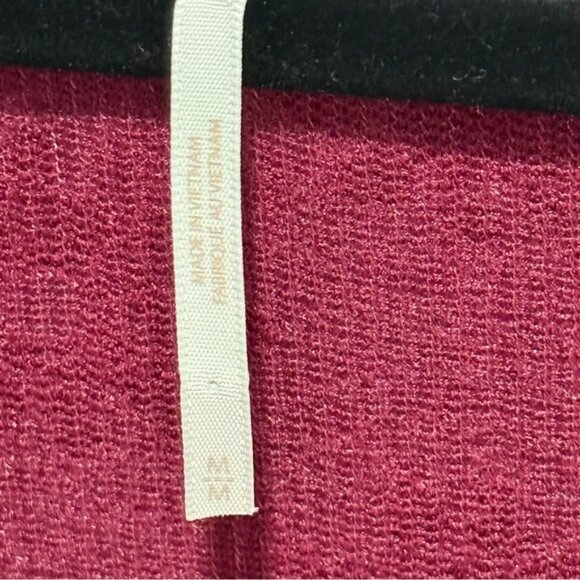 Free People Boho Lace Trim Deep V Fit & Flare Dress Velvet Burnout Pockets Fall - Picture 8 of 16